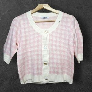 Pink and Cream Women's Cardigan NWT.